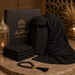 طقم نقاب وحجاب فاخر
